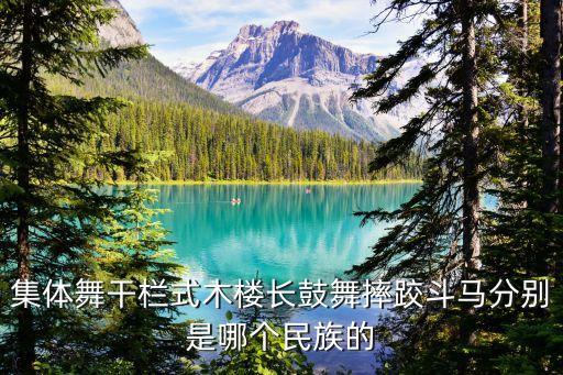 集体舞干栏式木楼长鼓舞摔跤斗马分别是哪个民族的