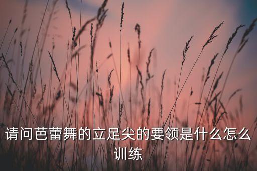 芭蕾足尖怎么走，芭蕾舞者足尖怎么站立