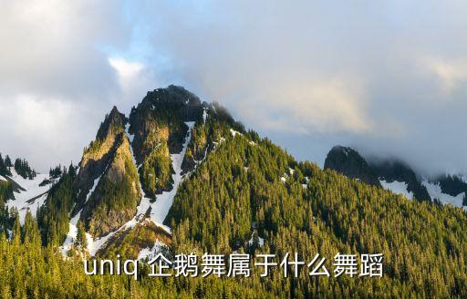 uniq 企鹅舞属于什么舞蹈