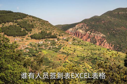 谁有人员签到表EXCEL表格