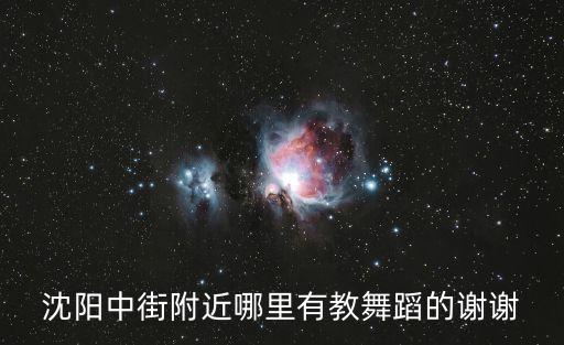 沈阳中街附近哪里有教舞蹈的谢谢