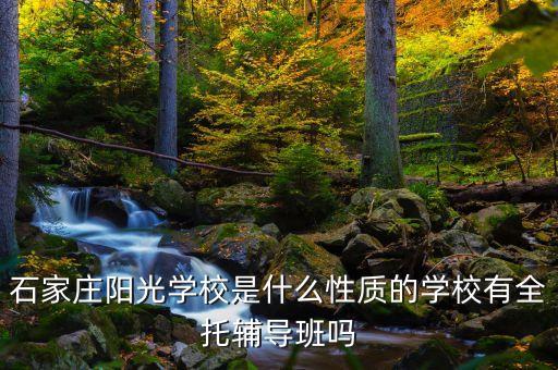 石家庄阳光学校是什么性质的学校有全托辅导班吗