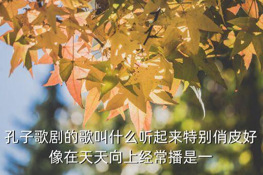 孔子歌舞剧最后的歌是什么，孔子圣贤之道结尾曲叫什么