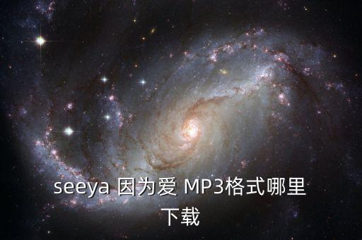 seeya 因为爱 MP3格式哪里下载