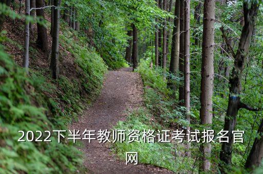 2022下半年教师资格证考试报名官网