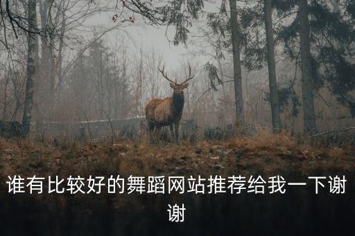 谁有比较好的舞蹈网站推荐给我一下谢谢