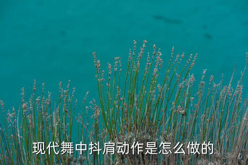 现代舞中抖肩动作是怎么做的