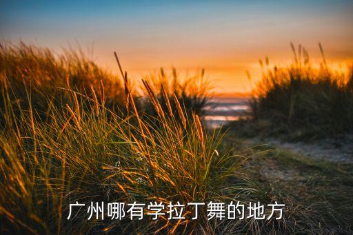 广州去哪里学拉丁舞，广州哪有学拉丁舞的地方