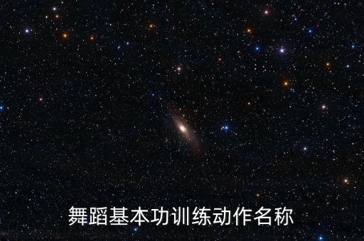 舞蹈基本功训练动作名称