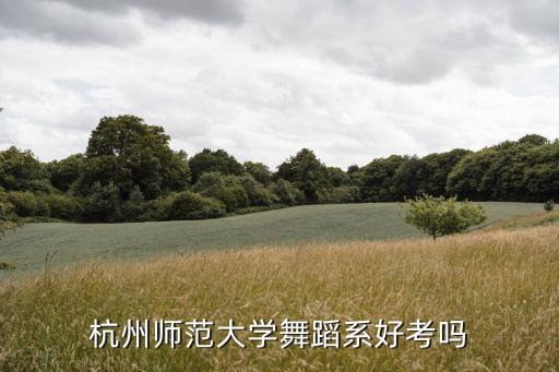 杭州师范大学舞蹈系，杭州师范舞蹈系是几本