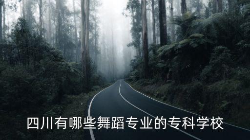 四川有哪些舞蹈专业的专科学校