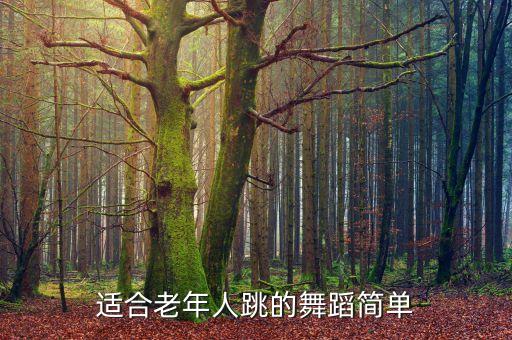 适合老年人跳的舞蹈简单