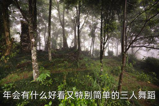年会有什么好看又特别简单的三人舞蹈
