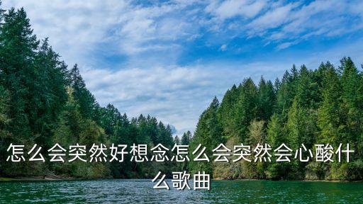 怎么会突然好想念怎么会突然会心酸什么歌曲