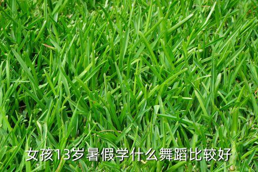 女孩13岁暑假学什么舞蹈比较好
