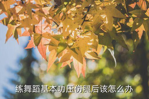 练舞蹈基本功压伤腿后该怎么办