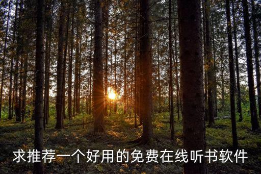 求推荐一个好用的免费在线听书软件