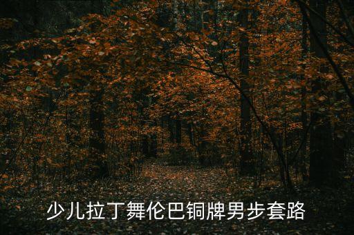 少儿拉丁舞伦巴铜牌男步套路