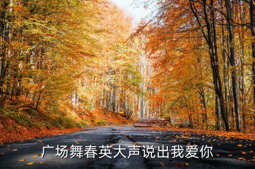 广场舞春英大声说出我爱你