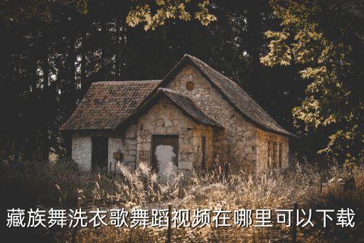 藏族舞洗衣歌舞蹈视频在哪里可以下载