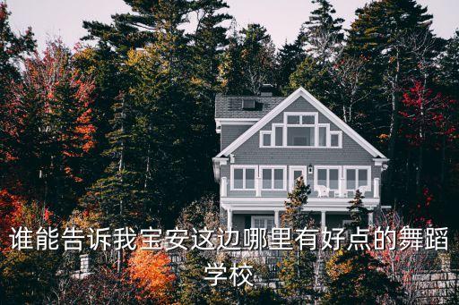 宝安哪里有舞蹈培训机构，深圳宝安区有几间舞蹈培训的地方