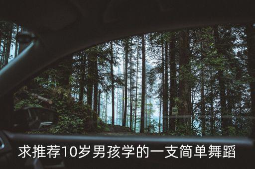 求推荐10岁男孩学的一支简单舞蹈