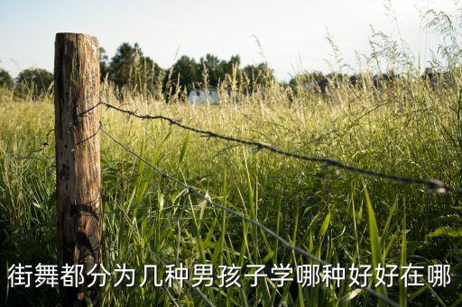 街舞都分为几种男孩子学哪种好好在哪