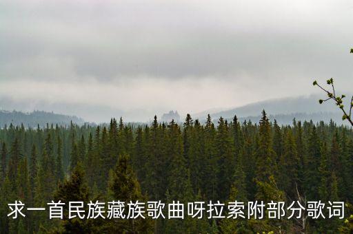 求一首民族藏族歌曲呀拉索附部分歌词
