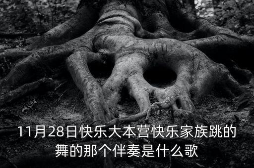 11月28日快乐大本营快乐家族跳的舞的那个伴奏是什么歌