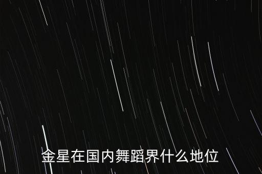 金星的现代舞怎么样，金星在国内舞蹈界什么地位