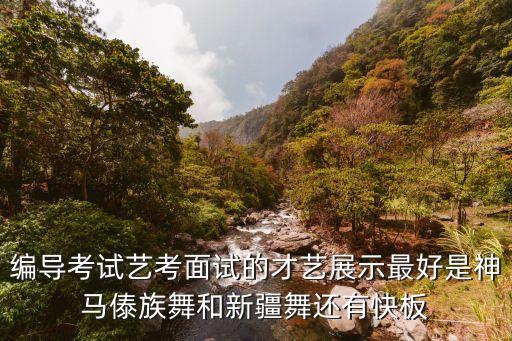 艺考编导跳什么舞，编导艺考才艺表演有什么啊