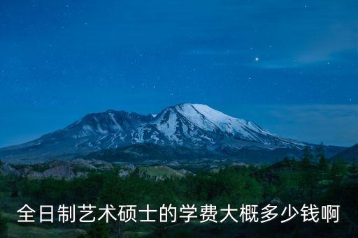 全日制艺术硕士的学费大概多少钱啊