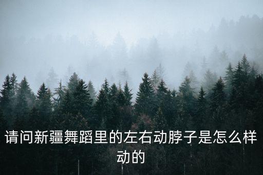 请问新疆舞蹈里的左右动脖子是怎么样动的