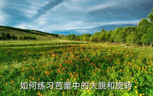 芭蕾转圈怎么练，如何练习芭蕾中的大跳和旋转