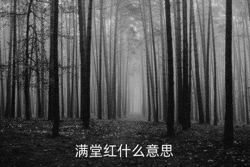 点舞满堂红什么意思，十字绣满堂红的具体含义