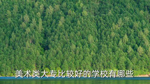 美术类大专比较好的学校有哪些