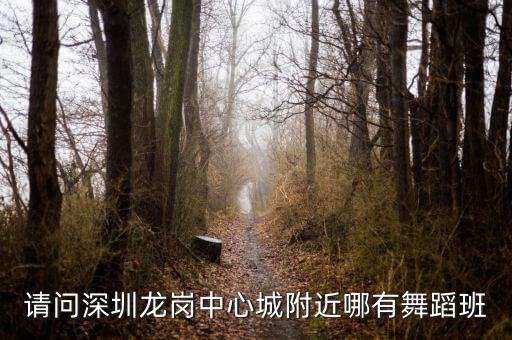 请问深圳龙岗中心城附近哪有舞蹈班