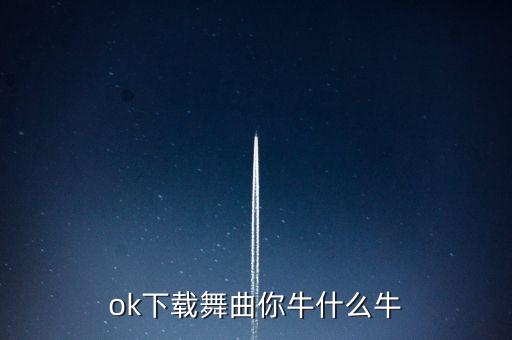 ok下载舞曲你牛什么牛