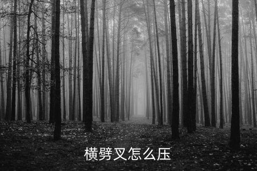横劈叉怎么压