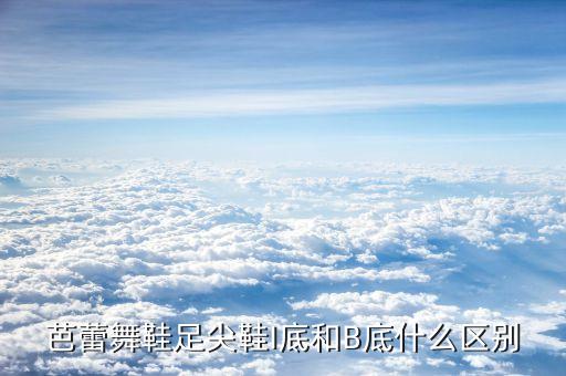 芭蕾舞鞋足尖鞋I底和B底什么区别