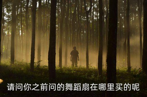 广场舞羽毛扇哪里买，请问你之前问的舞蹈扇在哪里买的呢