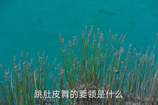 跳肚皮舞的要领是什么