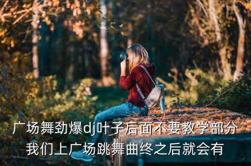 广场舞劲爆dj叶子后面不要教学部分我们上广场跳舞曲终之后就会有