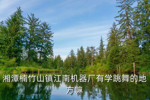 湘潭楠竹山镇江南机器厂有学跳舞的地方嘛