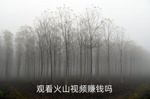 观看火山视频赚钱吗