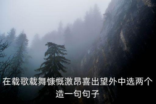 2020刚出的 广场舞旧梦一场，在载歌载舞慷慨激昂喜出望外中选两个造一句句子