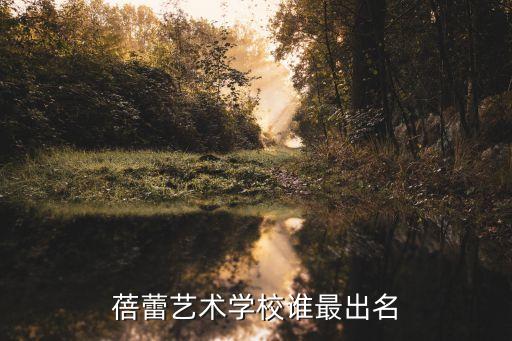 蓓蕾艺术学校谁最出名