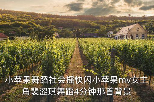 小苹果舞蹈社会摇快闪小苹果mv女主角裴涩琪舞蹈4分钟那首背景