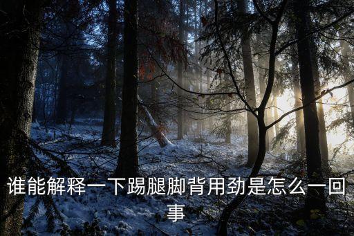 为什么踢腿要绷脚踢，为什么体操劈叉要绷脚尖跆拳道劈叉要勾脚