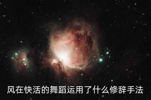 风在快活的舞蹈运用了什么修辞手法